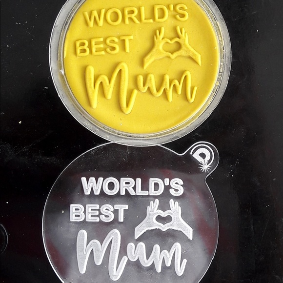 Special Mother's Day Acrylic Outbosser Fondant Stamps For Cakes & Cupcakes. - Picture 11 of 15